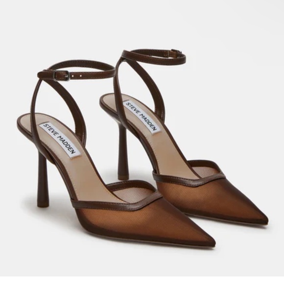 Steve Madden Shoes - New Alliance Mesh Brown Heels Pointy Toed Steve Madden US 8